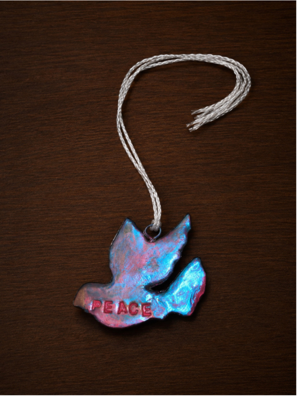Women's Unbranded Peace Dove Necklace One Size Blue Pink